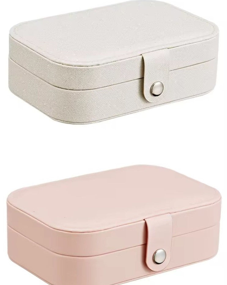Three Layer Jewelry Storage Box PU Leather Travel Case for Women in Pakistan
