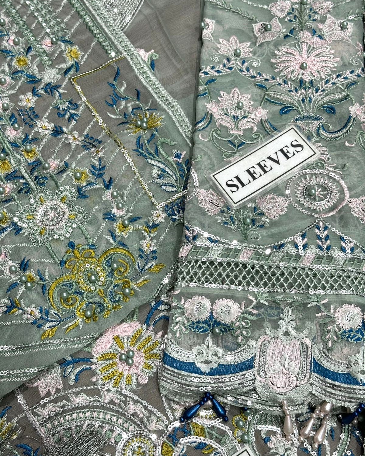 Luxury Embroidered Chiffon 3 Piece Unstitched
