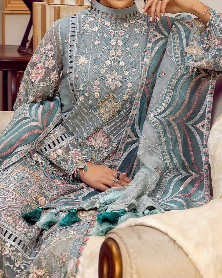 Luxury Embroidered Chiffon 3 Piece Unstitched