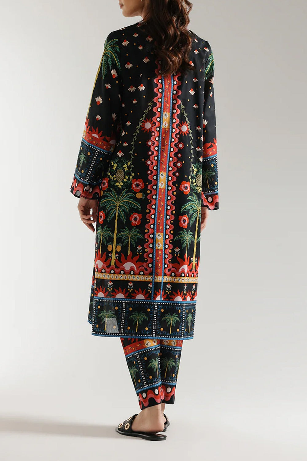Stitched 2Pc Printed Shirt & Trouser – New Summer Collection