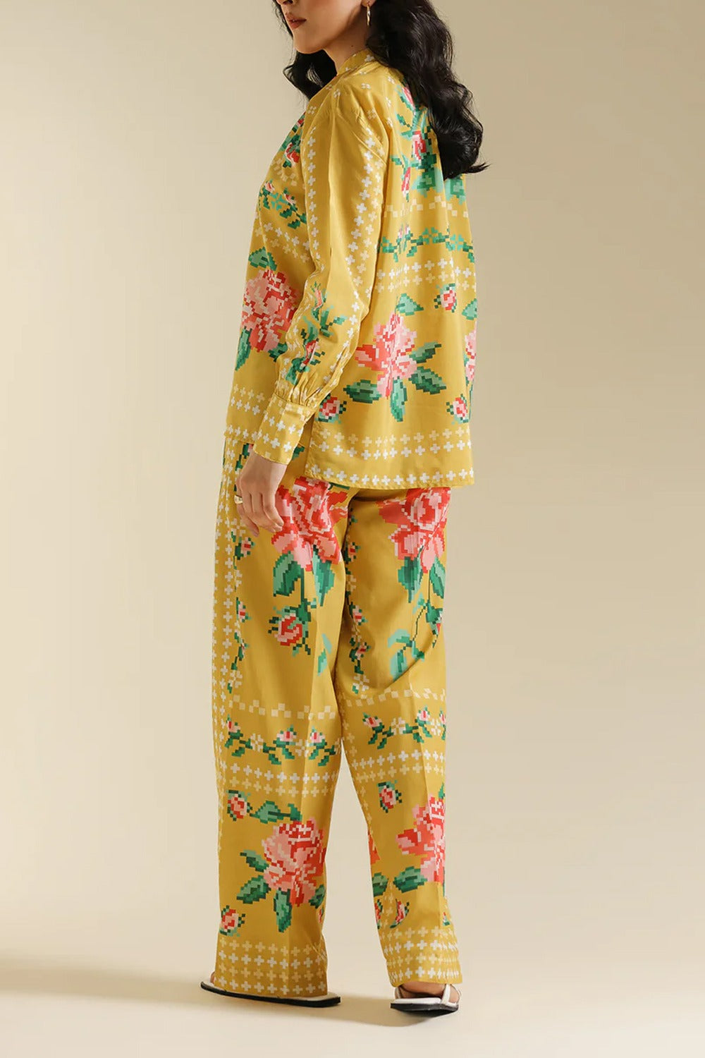 Stitched 2 Piece Printed Shirt & Trouser – Summer Collection 2025