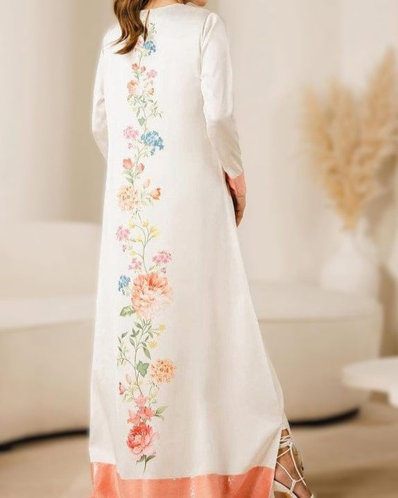 Luxury Silk 3 Piece Unstitched Suit – Heavy Embroidery & Digital Print