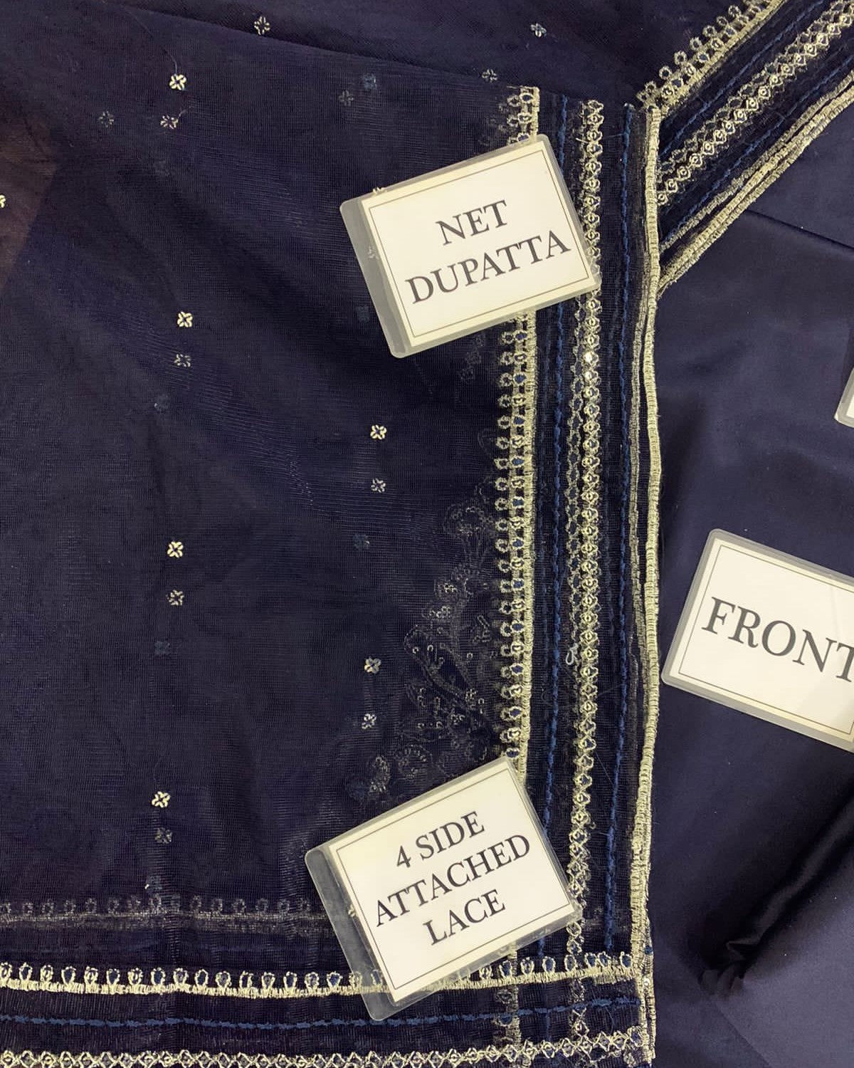 Luxury Charmuse Silk 3 Piece Unstitched Suit – Embroidery & Adda Work