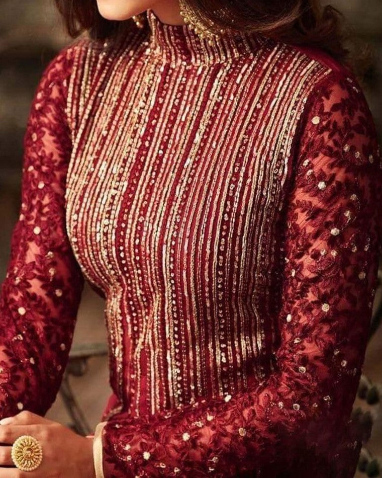 Indian Chiffon Maxi Collection – Heavy Embroidery & Sequence Work