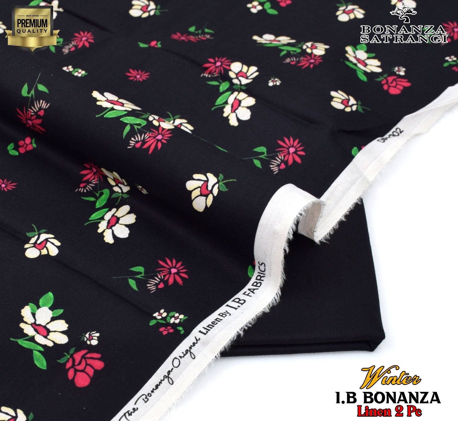 Digital printed 2-piece summer suit with dyed trouser for women