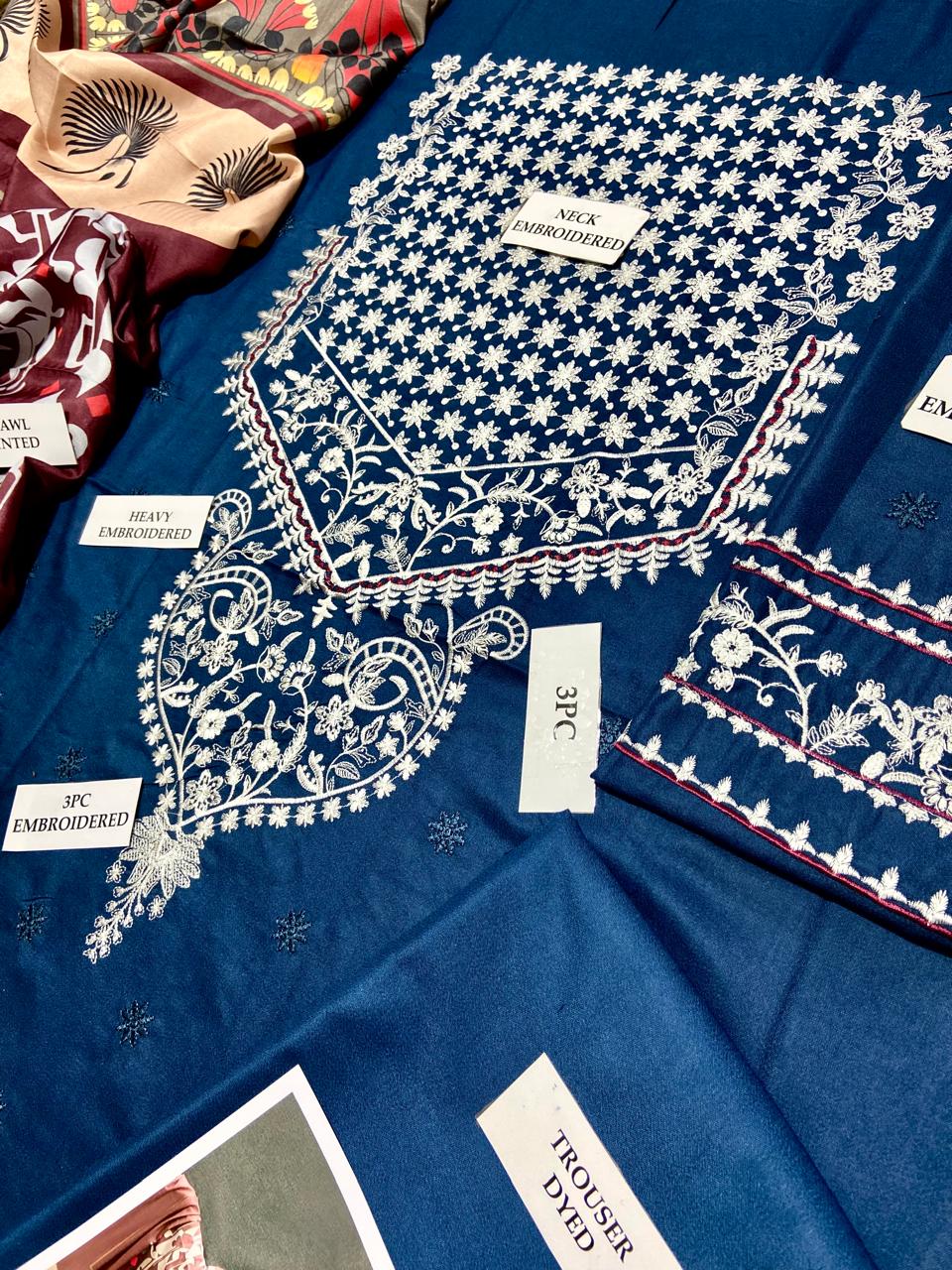 Airjet Dhanak Embroidered Winter Suit 3Pc