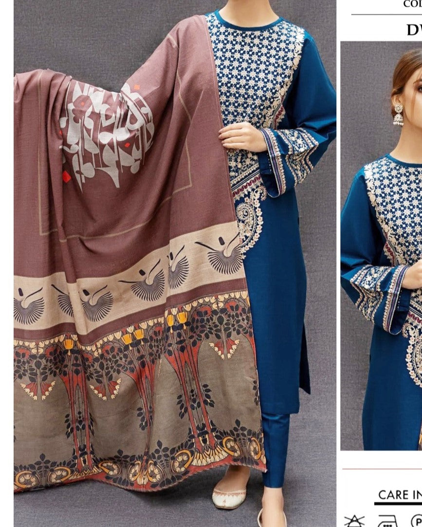 Heavy embroidered front and sleeves dhanak suit 2025
Buy women’s embroidered dhanak suits online Pakistan – buyfromdanish