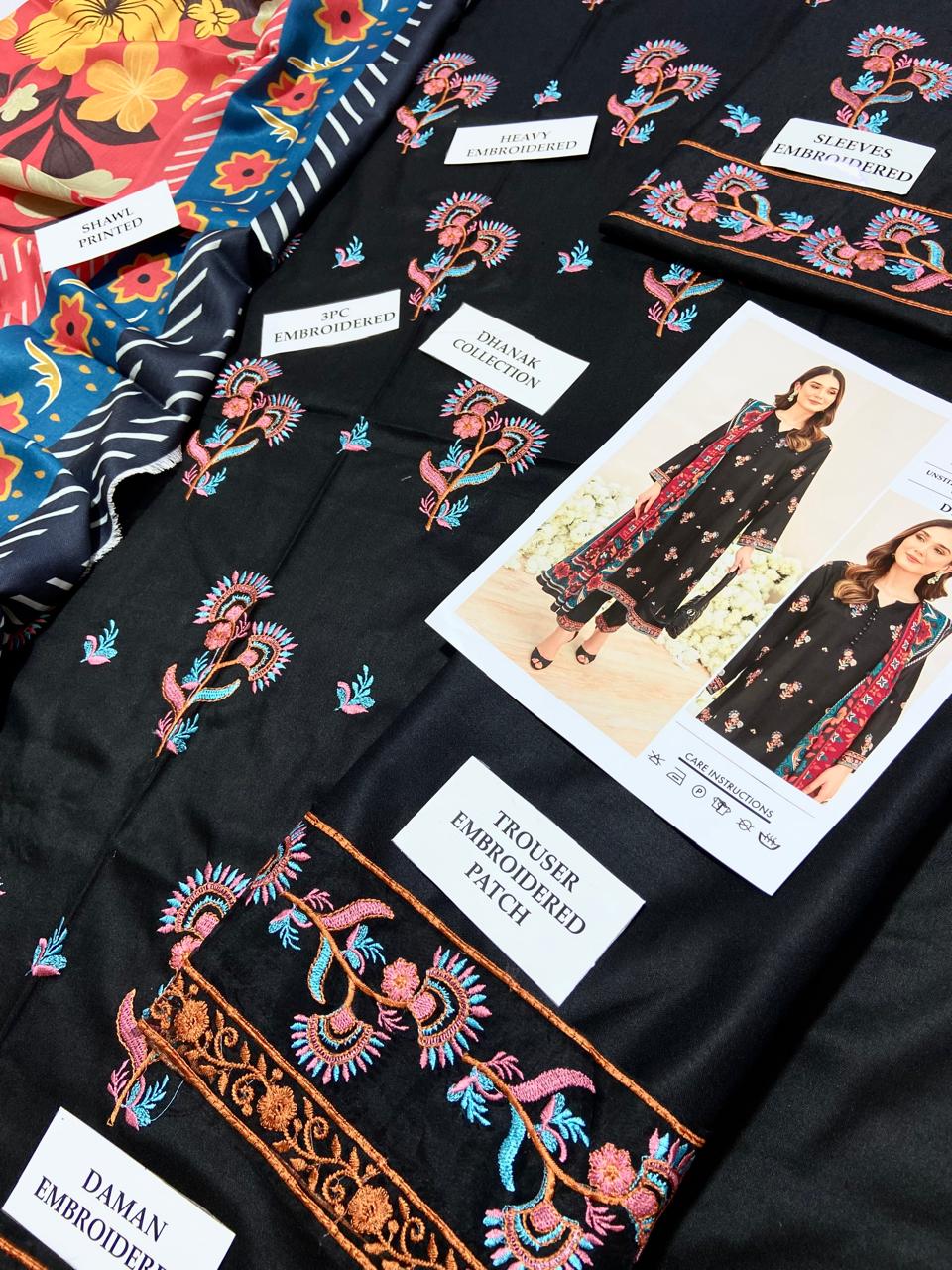 Airjet Dhanak Embroidered Winter Suit 3Pc