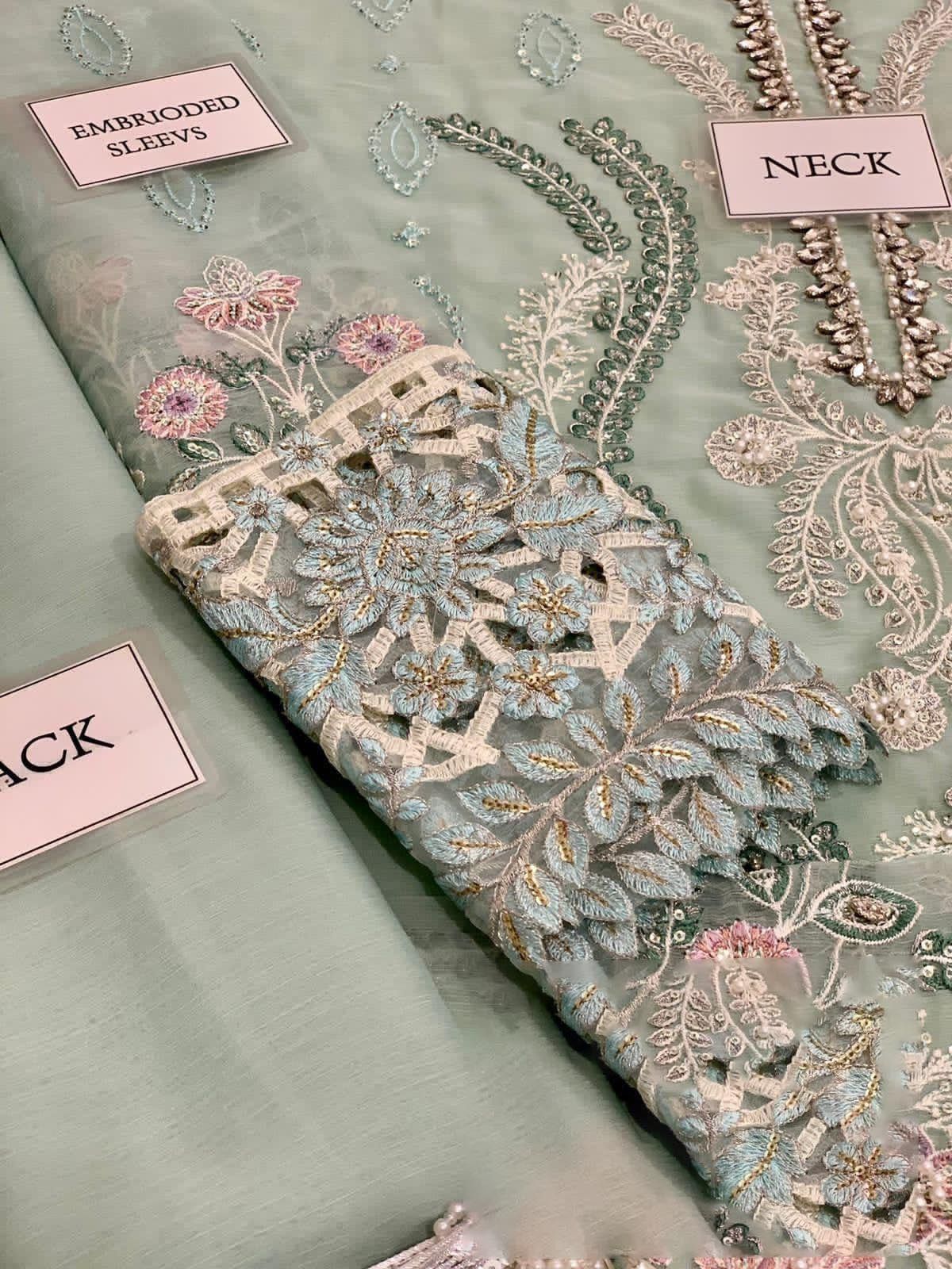 Luxury Chiffon Embroidered 3-Piece Suit | Couture Edition 2023 | Premium Wedding & Party Wear