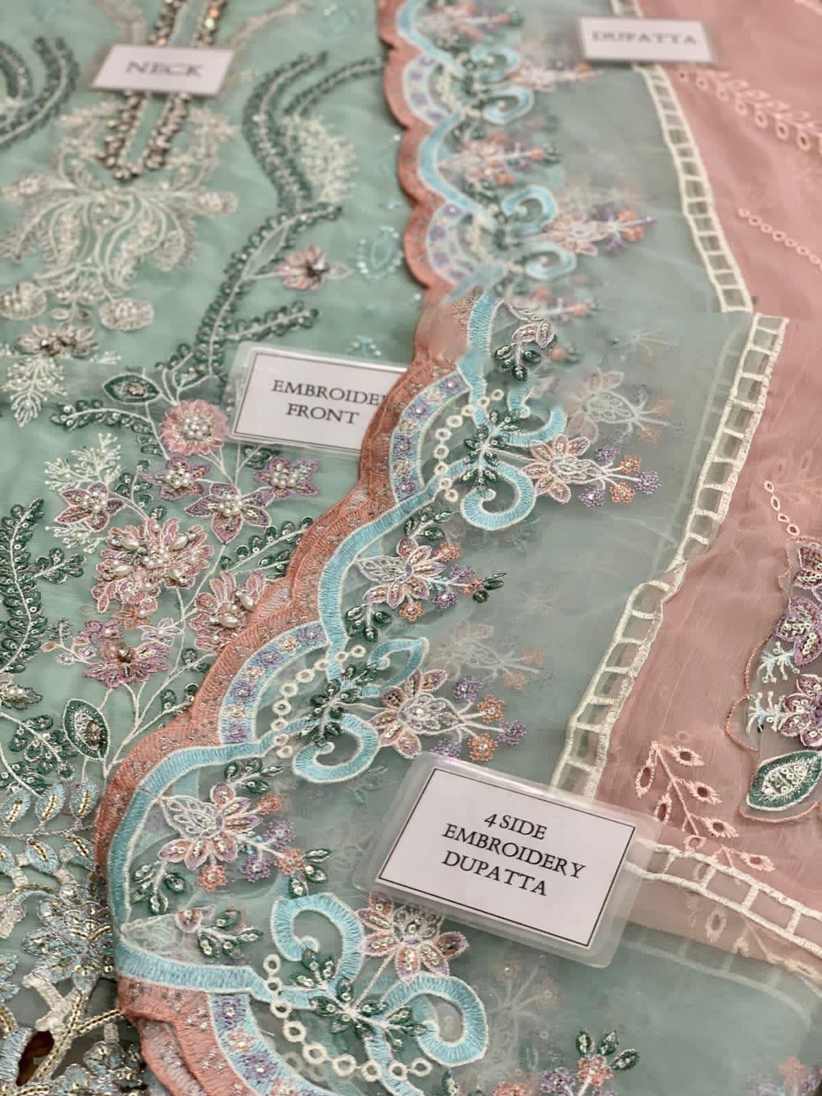 Luxury Chiffon Embroidered 3-Piece Suit | Couture Edition 2023 | Premium Wedding & Party Wear