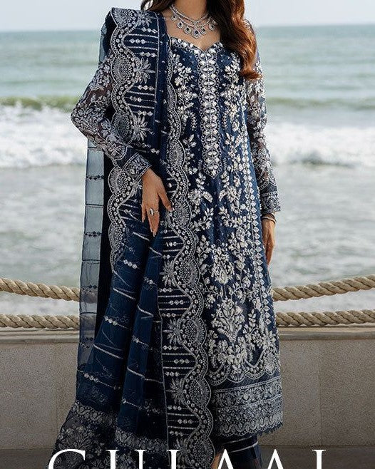 Net dupatta with intricate thread and sequence work
Full set: net suit with matching dupatta for festive occasions