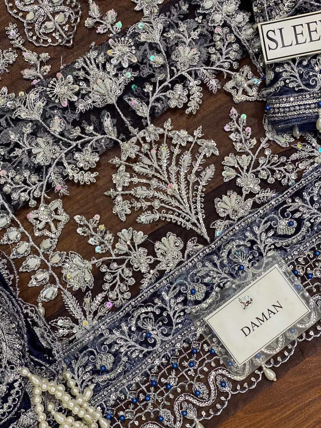Elegant Net Suit with Embroidered Dupatta – Luxury Bridal Collection