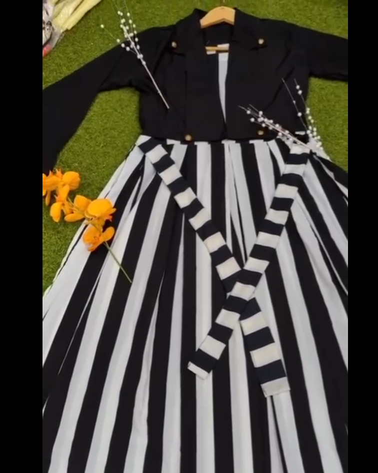 Fresh Restock – Stylish 2PC Coati & Zebra Maxi Set Stitched