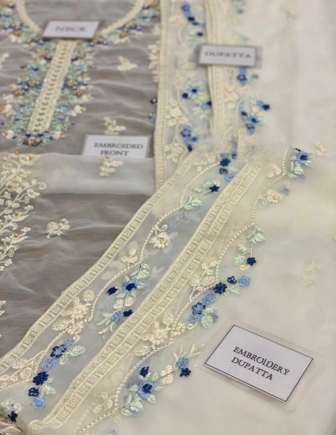 Gorgeous Heavy Embroidered Chiffon Suit with Dupatta