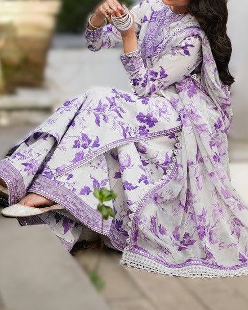 "Premium Lawn Suit with Embroidered Neck Patch and Chiffon Dupatta – buyfromdanish.com"
"Stylish Lawn Outfit with Heavy Embroidered Cuff Patch and Printed Back – Latest Collection"
"Chiffon Dupatta with Sitara Embroidery and Cambric Trouser – Elegant Lawn Suit for Women"