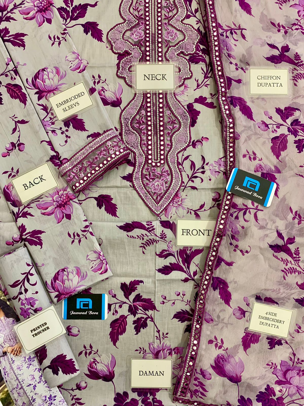 "Premium Lawn Suit with Embroidered Neck Patch and Chiffon Dupatta – buyfromdanish.com"
"Stylish Lawn Outfit with Heavy Embroidered Cuff Patch and Printed Back – Latest Collection"
"Chiffon Dupatta with Sitara Embroidery and Cambric Trouser – Elegant Lawn Suit for Women"