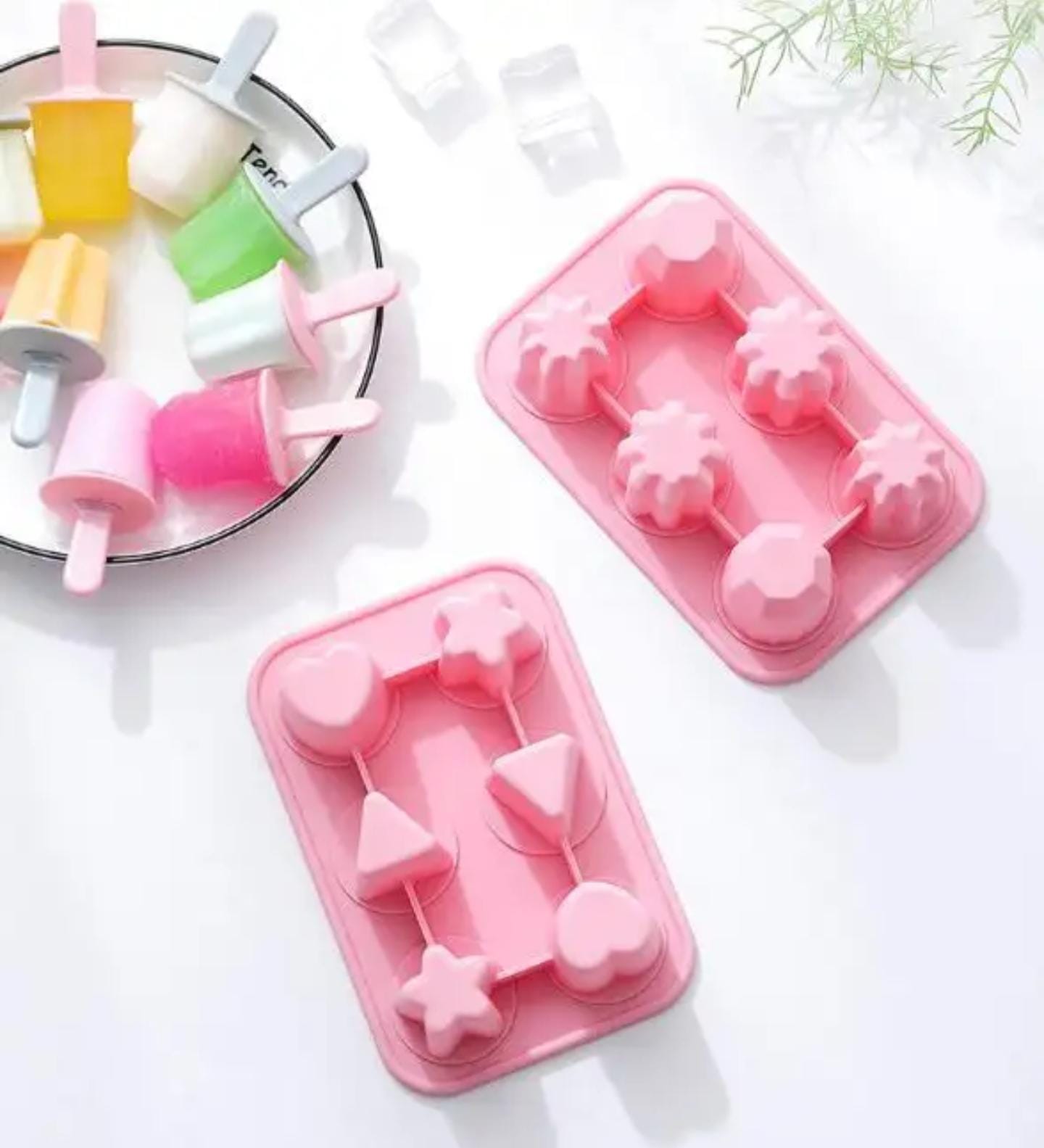 Six Grid Silicone Mini Ice Cream Moulds – Fun & Durable