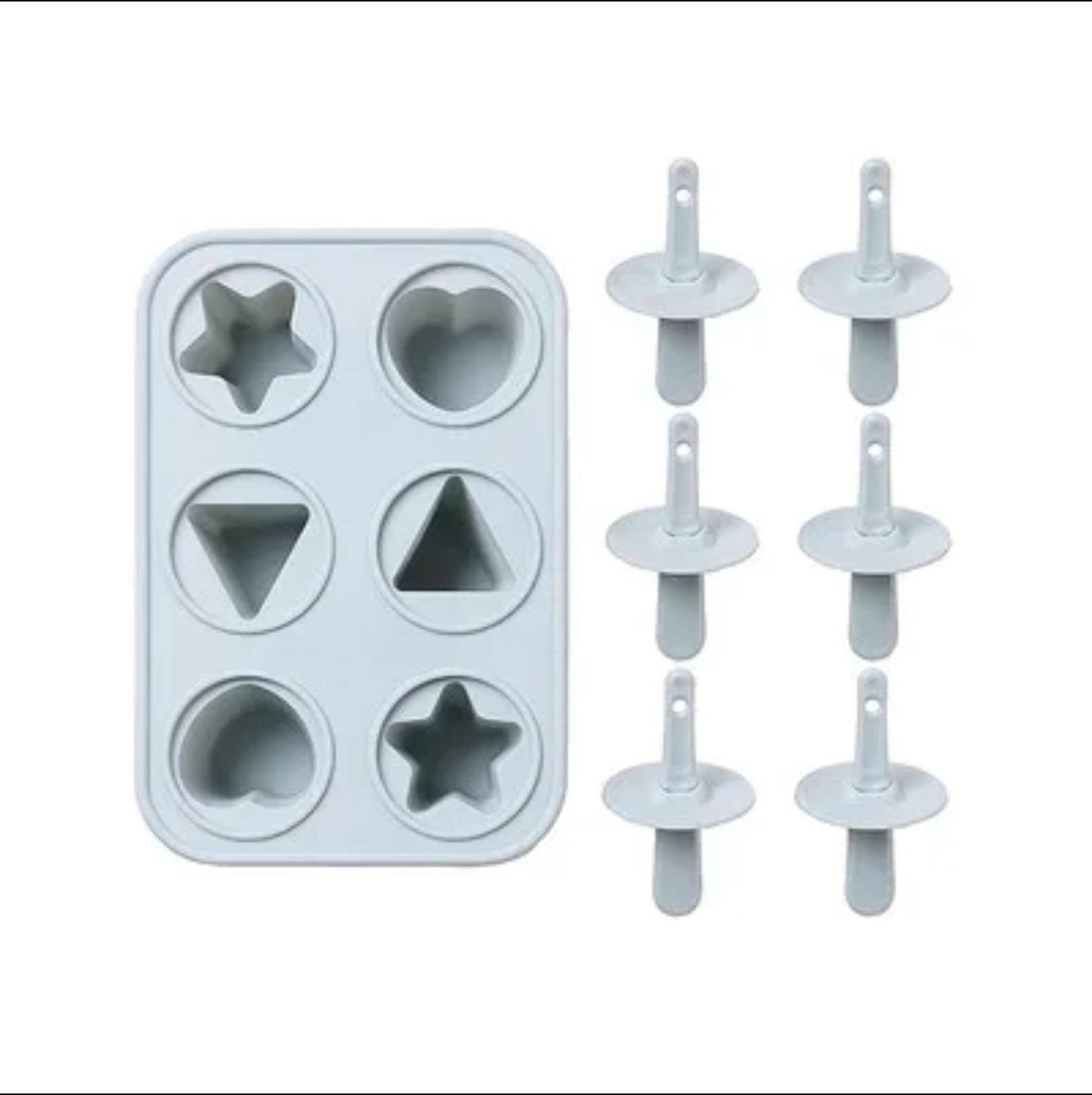 Six Grid Silicone Mini Ice Cream Moulds – Fun & Durable