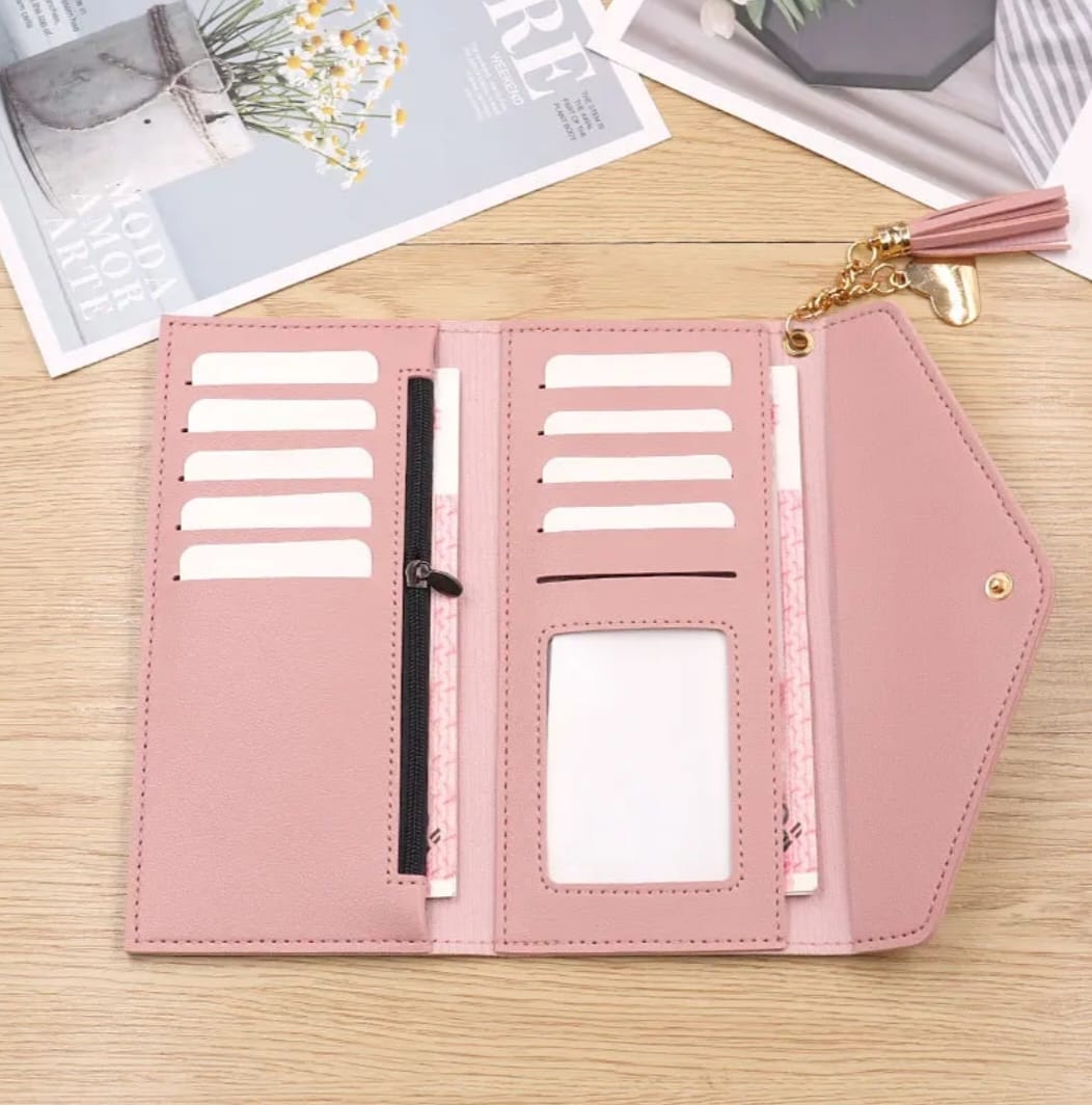 "Elegant Envelope Style Ladies Clutch in Pink – Spacious Handbag with Cardholder"
"Trendy Women’s Clutch with Mobile &amp; Card Slots – Perfect for Daily and Party Use"
"High Quality Spacious Hand Clutch for Ladies – Stylish Envelope Design"