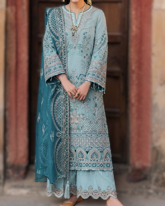 "Luxury Wedding Party Wear Organza Suit with Embroidered Sequins and Silk Trouser "
"Embroidered Organza Front, Sleeves, Borders with Cutwork Dupatta – Party Wear Collection 2025"
"Elegant Wedding Organza Suit with Sequins Detailing and PK Raw Silk Trouser"