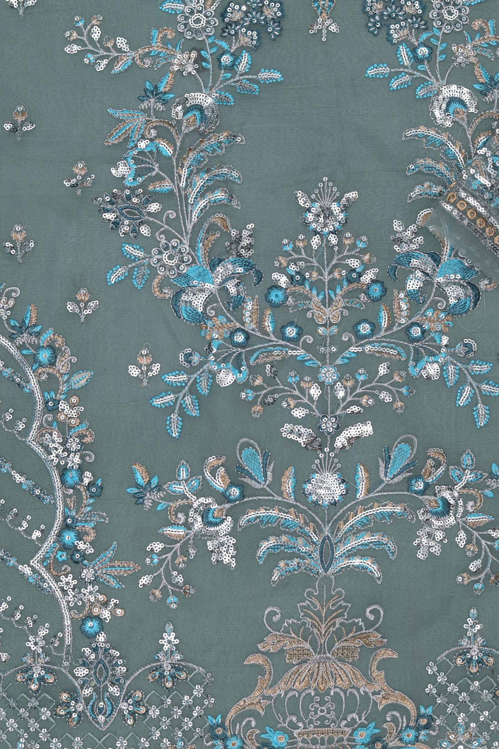 Luxury Wedding & Party Wear Embroidered Organza Suit