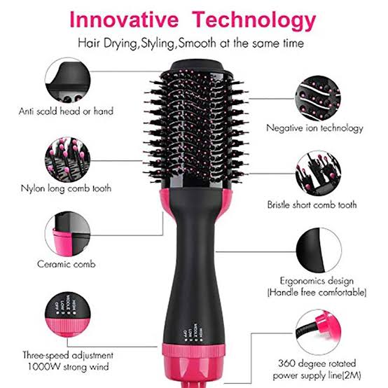 One step hair dryer and styler brush 3-in-1 hot air tool Pakistan