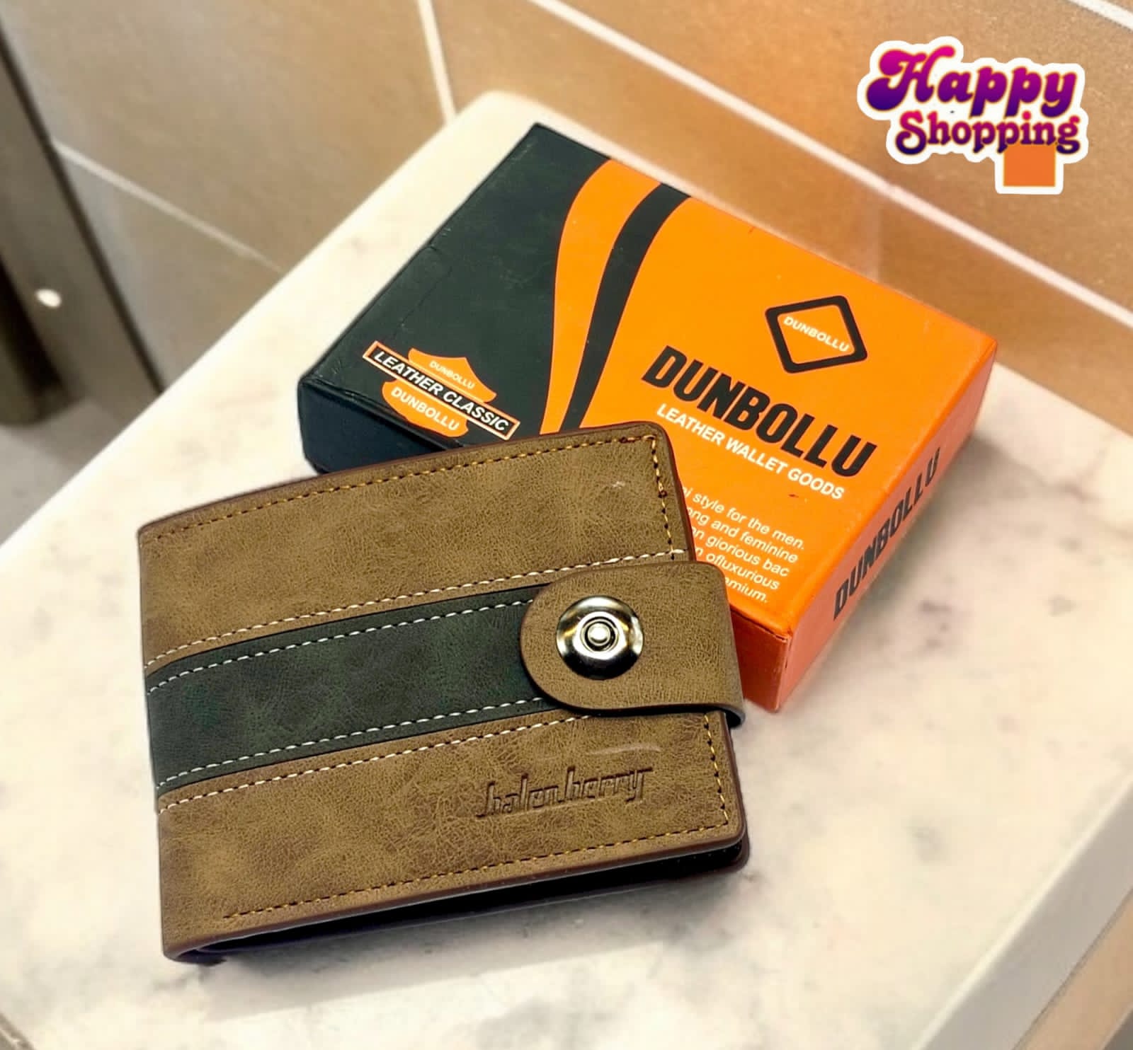 "Premium Classic Wallet and Cardholder in Camel Brown – Spacious &amp; Stylish Design"