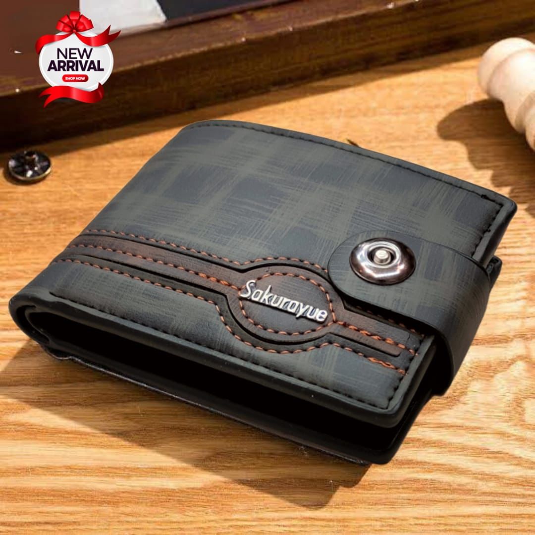"Premium Classic Wallet and Cardholder in Camel Brown – Spacious &amp; Stylish Design"