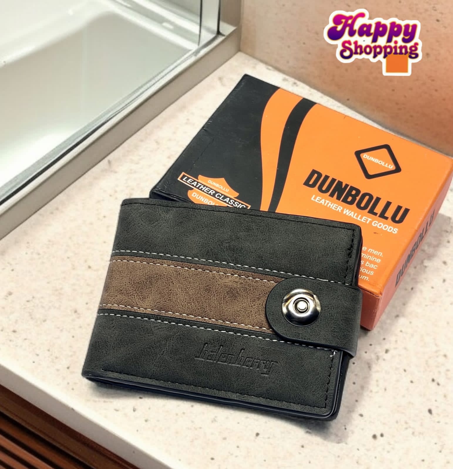 "Premium Classic Wallet and Cardholder in Camel Brown – Spacious &amp; Stylish Design"