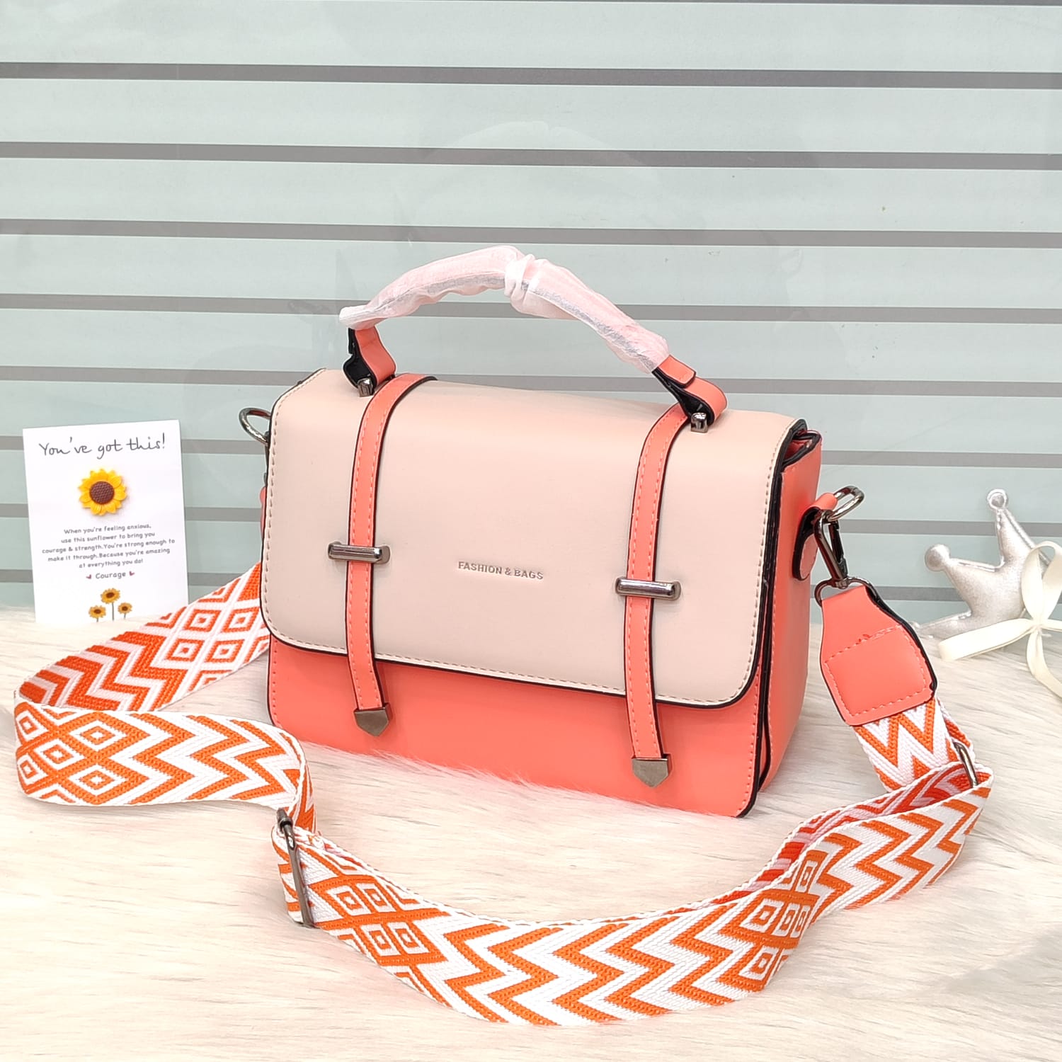 Elegant Luxury Crossbody Handbag with PU Leather and Long Strap