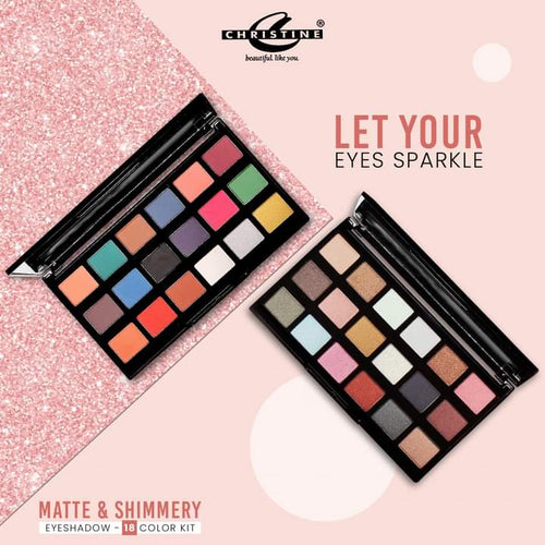 18-Color Eye Palette – High Pigmentation & Blendable Shades