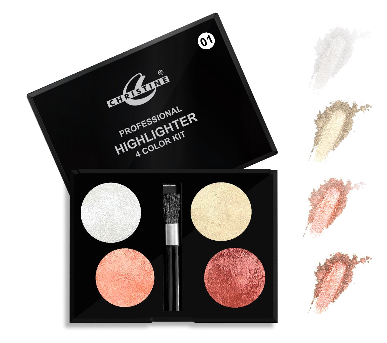 "4-color professional highlighter palette with high pigmentation – buyfromdanish.com"
"Affordable makeup highlighter palette available in 2 color settings – buyfromdanish.com"