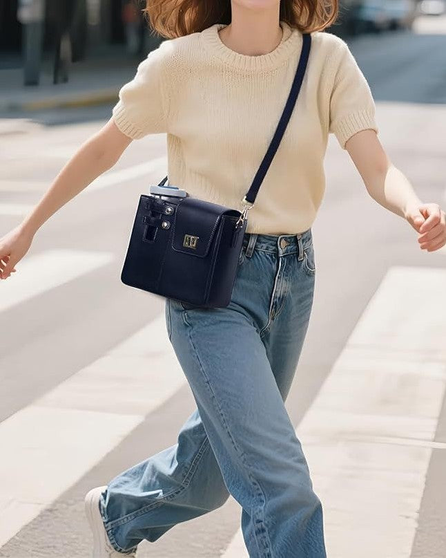 Portable purse cup holder crossbody bag for outdoor water bottle and tumbler storage Pakistan