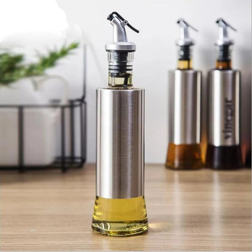 Oil Pour Bottle 300ml with smart spout – kitchen storage for oil, vinegar, and sauces