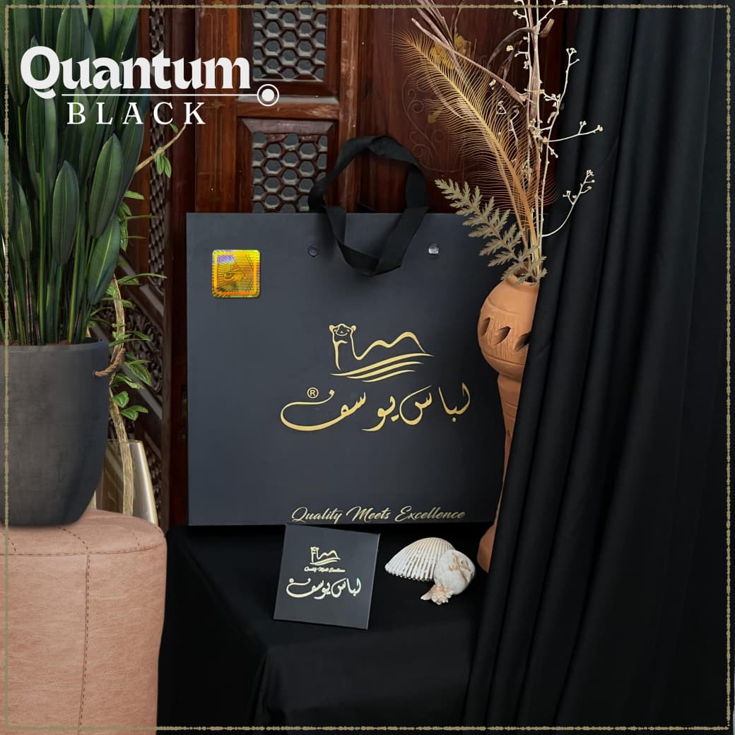 Premium men’s jet black wash and wear unstitched suit silky soft fabric with buttons in Pakistan