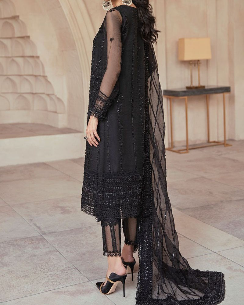 Wedding Edition Net Embroidered Dress – Premium Quality