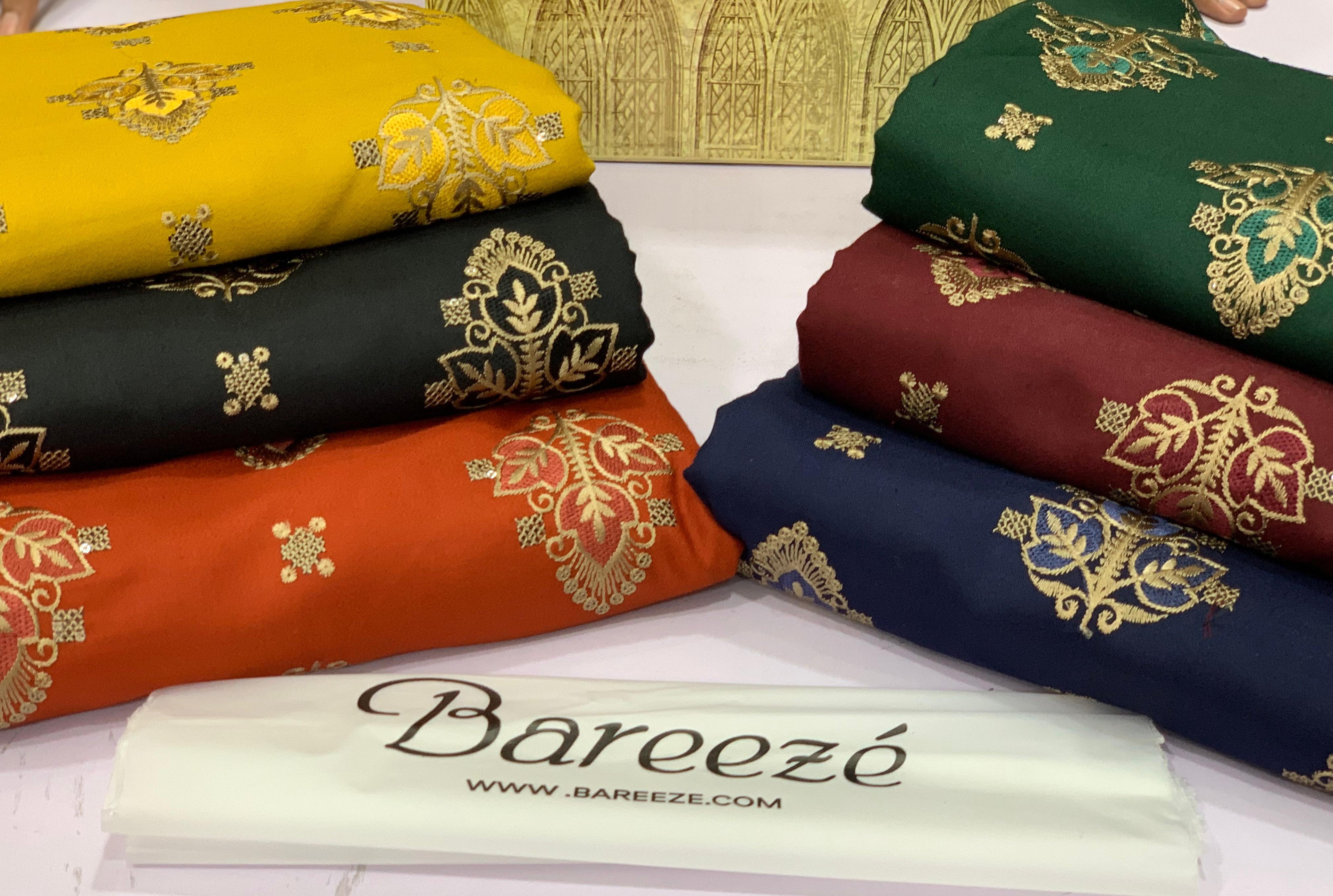 Marina Dhanak 2025/26 embroidered 3PC suit with heavy embroidery, dyed trouser and 3D pashmina wool shawl – Volume 6