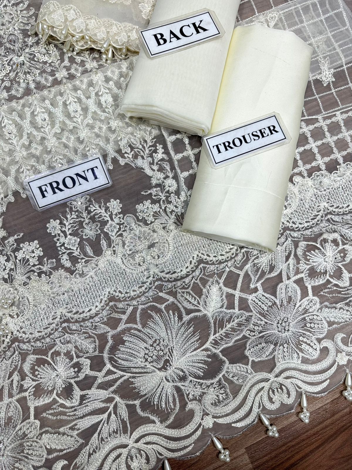 Luxury Party Wear Dress – Organza & Khadi Net Collection
