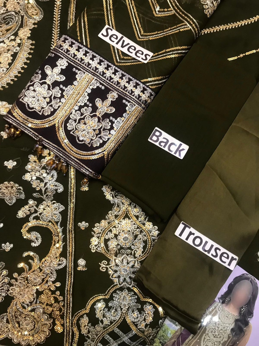 Rang-e-Mehfil 012 Unstitched Embroidered 3 Piece Suit