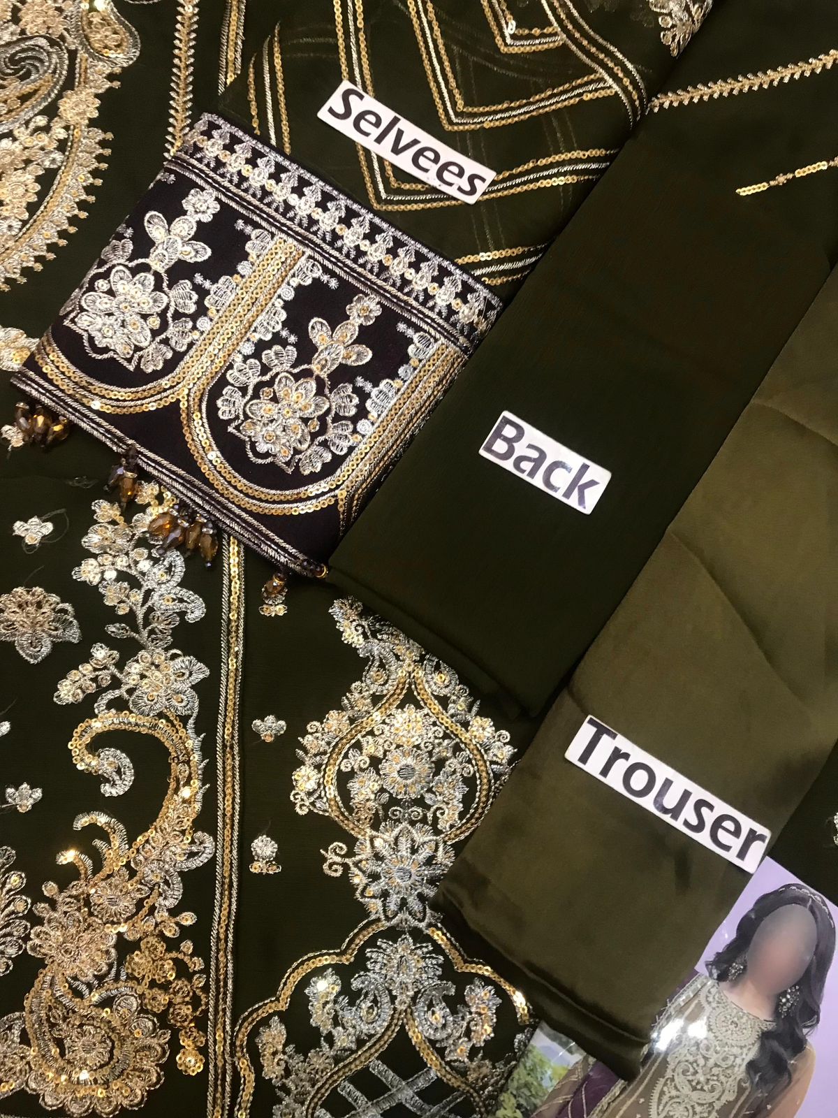Rang-e-Mehfil 012 Unstitched Embroidered 3 Piece Suit