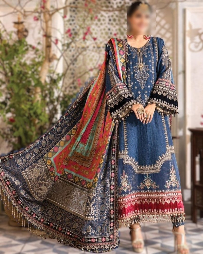 Chiffon embroidered suit Pakistan, chiffon dress with silk dupatta, jamawar trouser outfit, chiffon embroidered party wear 2024, luxury chiffon wedding dress with tassels