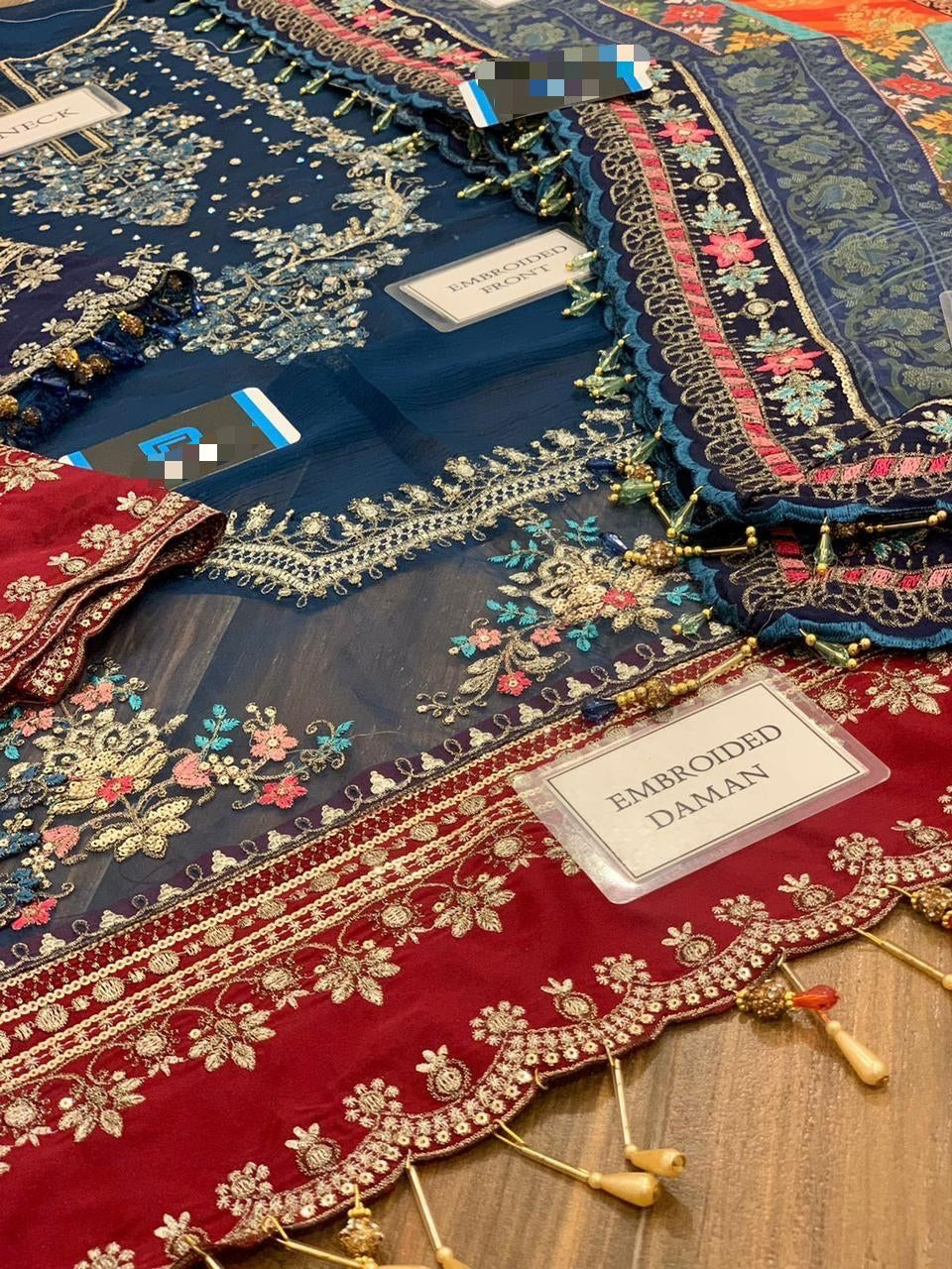Premium Chiffon Embroidered Suit with Digital Silk Dupatta – Design #4650