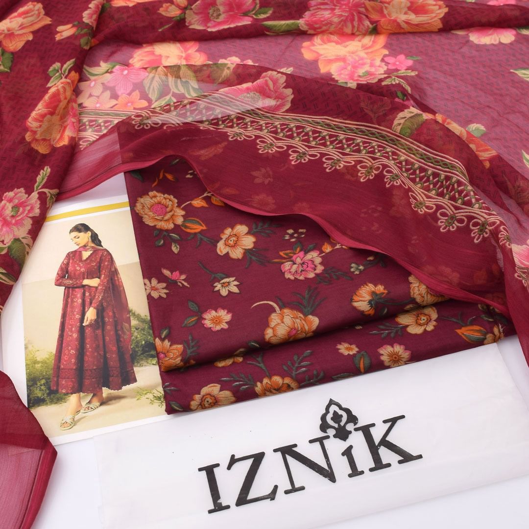 Premium Lawn 3Pc Suit – Summer Collection