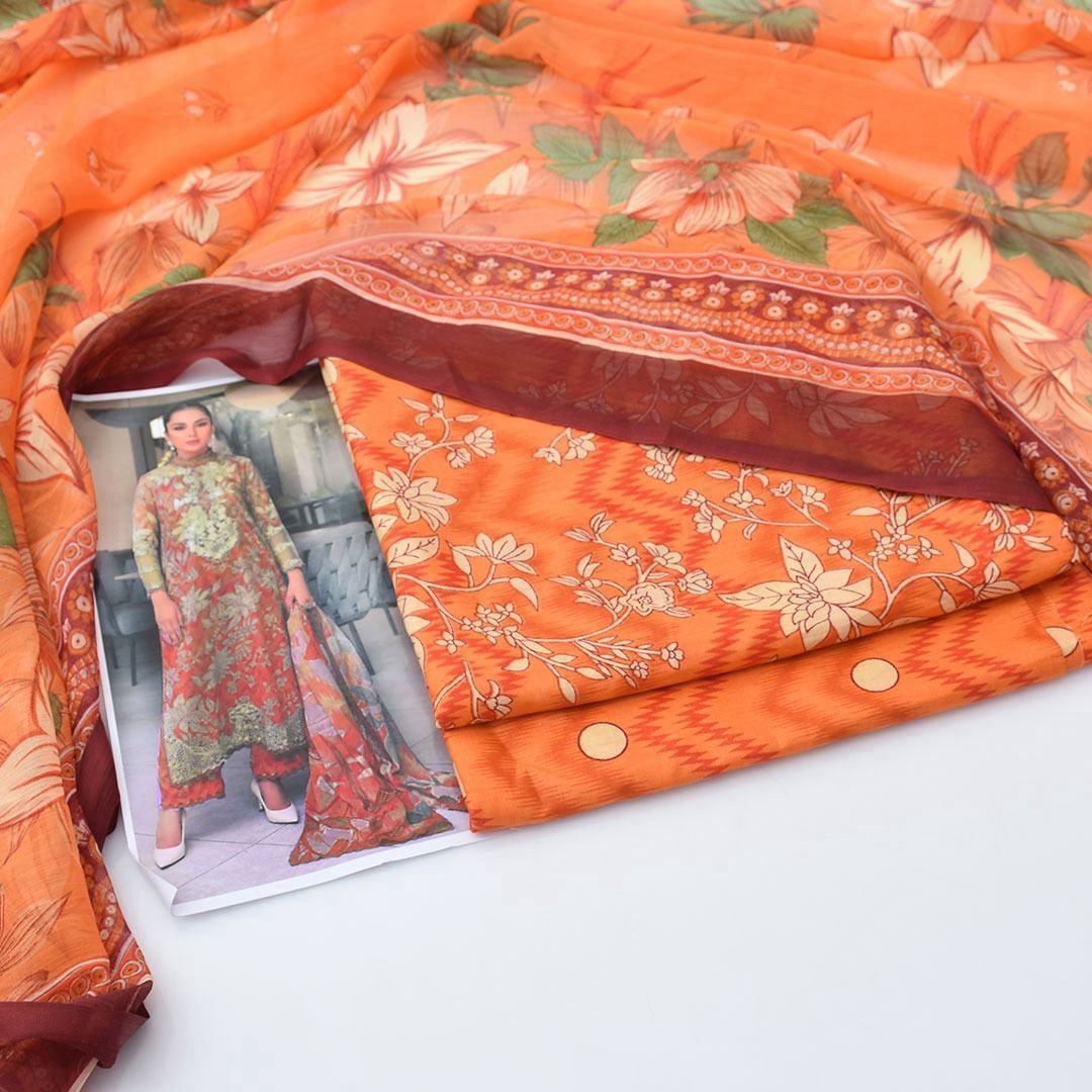 Premium Lawn 3Pc Suit – Summer Collection