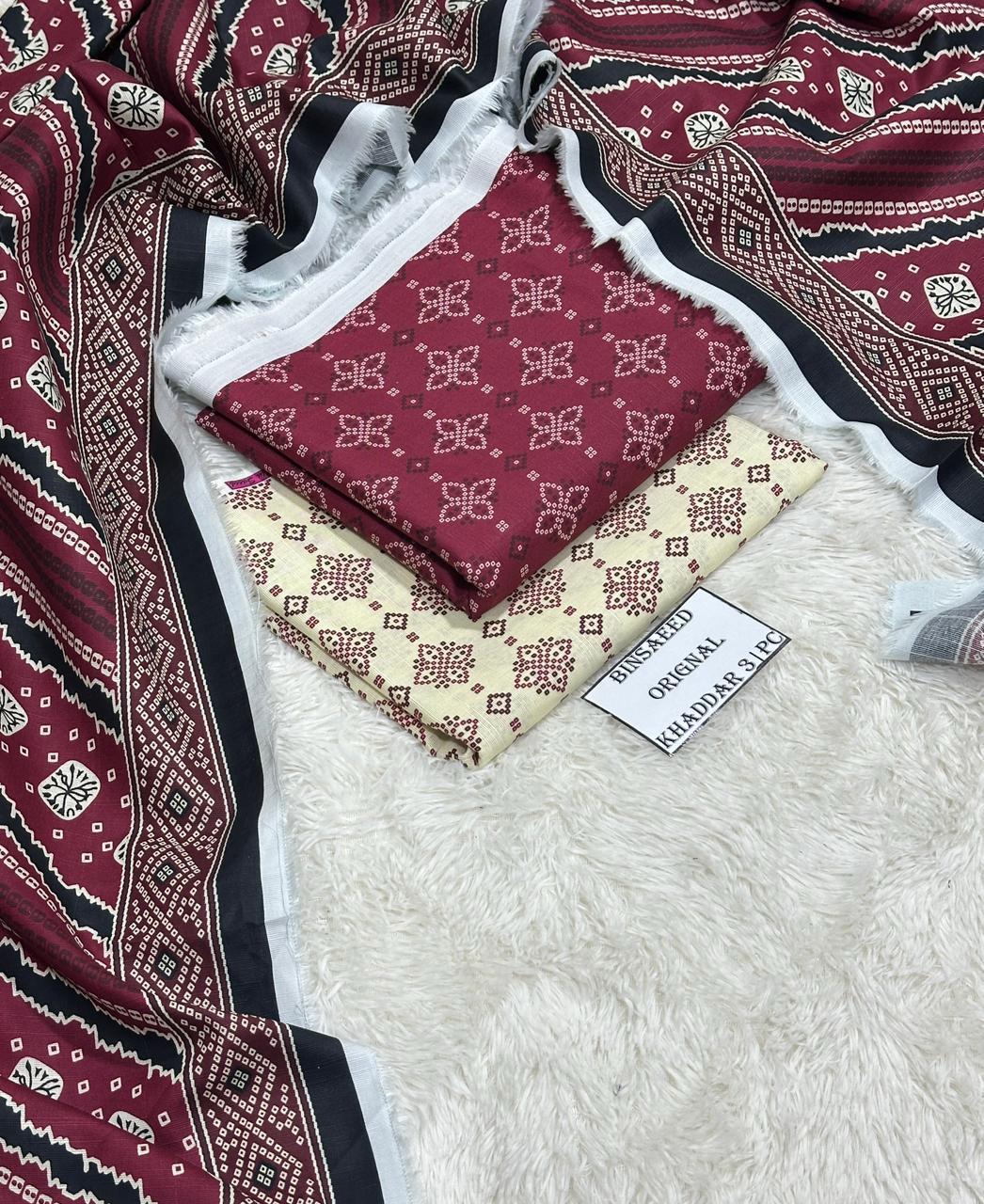 Winter 2025 Khaddar 3 Piece Printed Collection