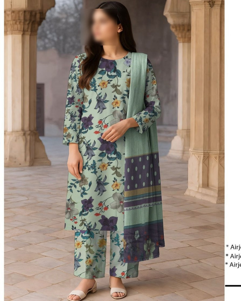Winter 2025 Premium Dhanak 3 Piece Printed Collection