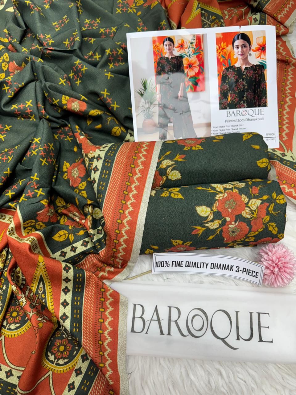 Winter 2025 Premium Dhanak 3 Piece Printed Collection