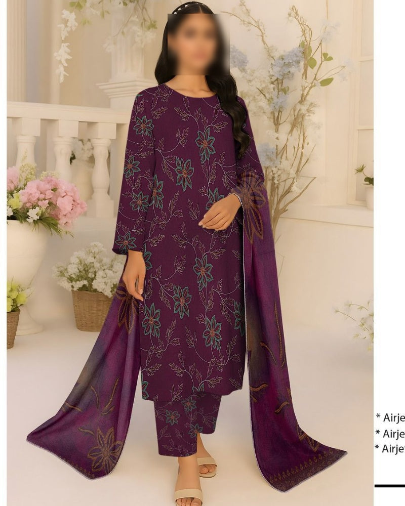 Winter 2025 Premium Dhanak 3 Piece Printed Collection