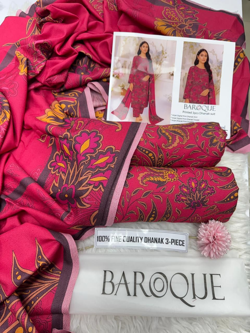 Winter 2025 Premium Dhanak 3 Piece Printed Collection