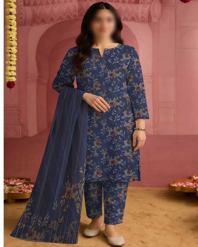 Winter 2025 Premium Dhanak 3 Piece Printed Collection
